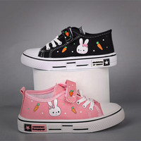 Chaussures en toile à imprimé animal pour filles, respirantes, confortables, mode automne, baskets décontractées de princesse, semelle extérieure en caoutchouc souple et antidérapante