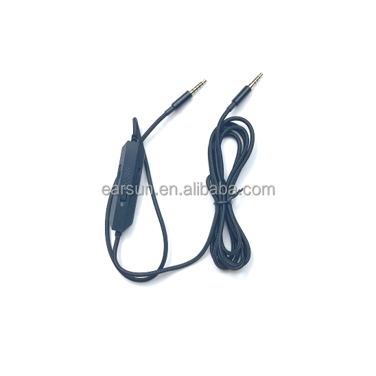 Free Shipping High Quality Replacement Cable with Mic Audio Cable for Logitech A10 A40 Headphones