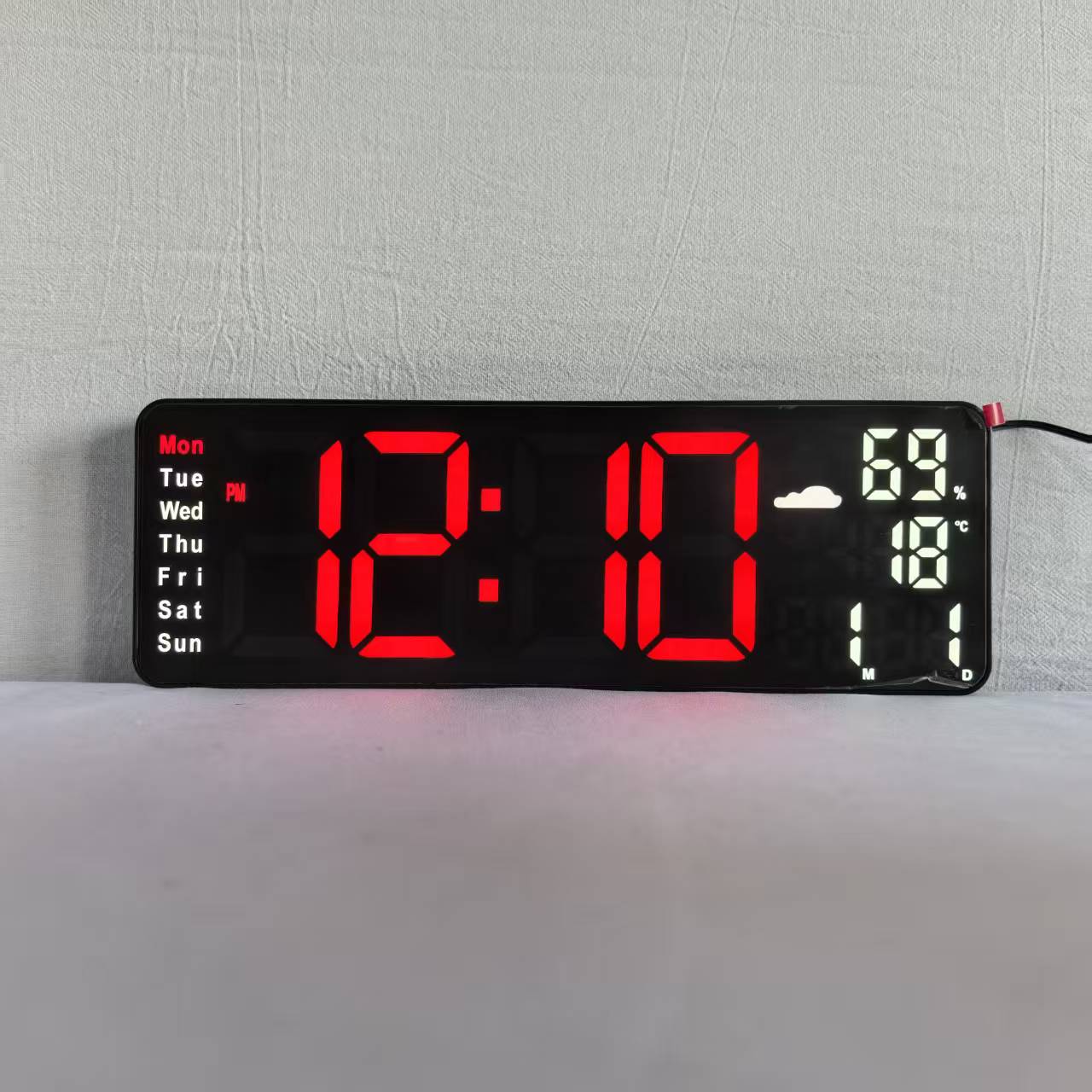 Black shell with red light