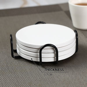 Sous-verres personnalisés avec logo imprimé, base en liège, sous-verres en céramique absorbants vierges, sublimation, ensemble de sous-verres en céramique <span class=keywords><strong>pas</strong></span> <span class=keywords><strong>cher</strong></span> - Product Image 2