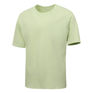 T-shirt Homme Grande Taille Décontracté à Manches Courtes Respirant Brodé Écologique 100% Coton Biologique Col Rond Uni Haute Qualité - Product Image 3