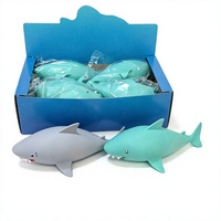Jouet anti-stress en caoutchouc en forme de requin pour Halloween, jouet de décompression pour fêtes et farces