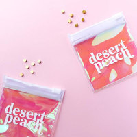 Sac en plastique PVC holographique mini avec fermeture éclair, personnalisé avec logo, pour emballage de bijoux