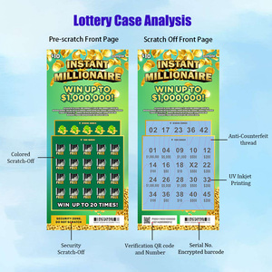 Conception gratuite Gameplay personnalisé Haute qualité anti-contrefaçon Carte de loterie à gratter personnalisée Carte de <span class=keywords><strong>loto</strong></span> - Product Image 2