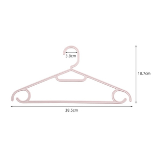 Perchas de ropa flexibles antideslizantes duraderas de plástico PP directas de fábrica, paquete de 10 para camisas y Guardarropa para adultos - Product Image 6