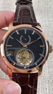 Le modèle Tourbillon amélioré présente un fond transparent en cristal de saphir et est résistant à l'eau jusqu'à 30 mètres. - Product Image 3