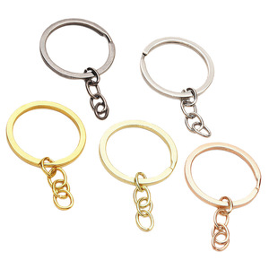 Stainless Steel 30mm Keychain Four Link <b>Chain</b> O-Ring <b>Key</b> Ring Silver Nickel Free General Purpose Metal <b>Key</b> <b>Chains</b> - Product Image 4