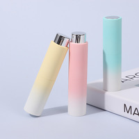 Haute qualité Macaron dégradé couleur verre 8ml voyage rétractable rotatif vaporisateur avec buse en argent