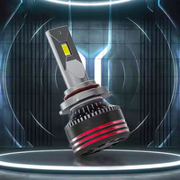 Heyword Nuevo Juego de Luces LED para Auto de 12V 120W 6000K, 2 Piezas, con Luces Altas/Bajas CSP para Modelos H1/H4/H7, Ventilador Externo
