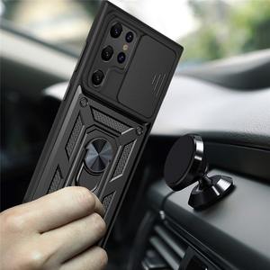 Coque pour <span class=keywords><strong>Samsung</strong></span> S24 avec Cache Objectif Coulissant, Béquille et Anneau de Support pour <span class=keywords><strong>Samsung</strong></span> Galaxy S24 S23 A05 A55 - Product Image 2