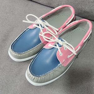 Chaussures d'été pour hommes en cuir véritable souple, à lacets, plateforme pieds nus, antidérapantes, respirantes, mocassins, chaussures <span class=keywords><strong>bateau</strong></span>, semelle intermédiaire EVA - Product Image 6