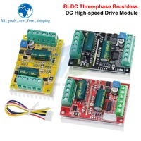 Contrôleur de moteur CC sans balais triphasé BLDC 6-60V 300/380/400W 35/25/20A, carte de commande PWM pour moteur à effet Hall 12V 24V 48V