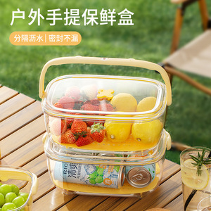 Conteneur alimentaire portable Xinzao 501-800 ml grande capacité rectangulaire pour usage extérieur, idéal pour réfrigérer les aliments et les fruits - Product Image 4
