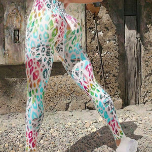 Leggings Deportivos de Cintura Alta para Mujer, Sin Costuras, de Secado Rápido, Spandex/Nailon, Largos hasta el Tobillo, Estampado 3D Tie Dye, para Gimnasio y Entrenamiento - Product Image 3