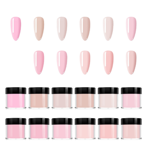 ผงอะคริลิค 6 สี 10 มล. สีชมพูคริสตัล นู้ด โพลี โมโนเมอร์ สำหรับต่อเล็บ ตกแต่งเล็บ อุปกรณ์ทำเล็บ - Product Image 4