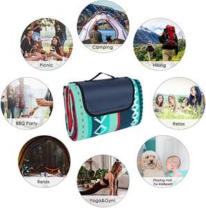 Alfombra Extra Grande para pícnic al aire libre, 200x300 cm, para acampada, <span class=keywords><strong>playa</strong></span>, senderismo, familia, resistente al agua, manta de pícnic de respaldo para <span class=keywords><strong>playa</strong></span> y <span class=keywords><strong>arena</strong></span> - Product Image 5