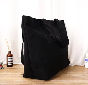 กระเป๋าผ้าแคนวาสขนาดใหญ่พิมพ์โลโก้ตามสั่งสำหรับผู้หญิง กระเป๋าถือแฟชั่นสำหรับวันหยุดสุดสัปดาห์ กระเป๋าสะพายไปโรงเรียน - Product Image 5