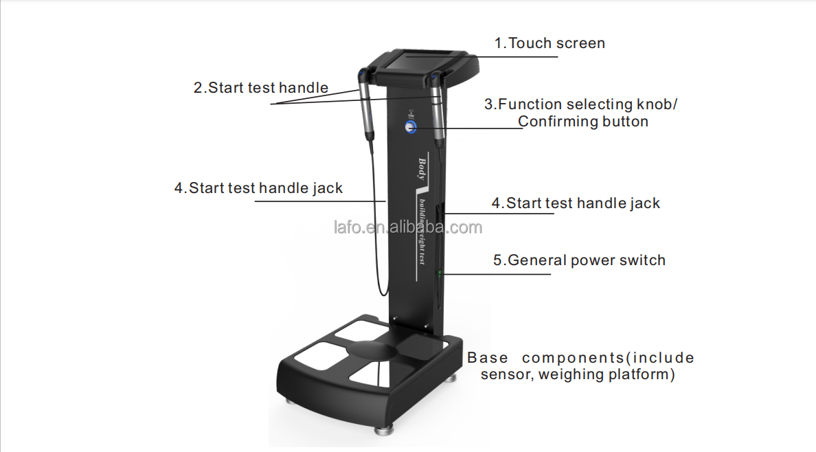 Upgrade model Professional 25 test values Body Fat Analyzer / Body Composition Analysis Machine