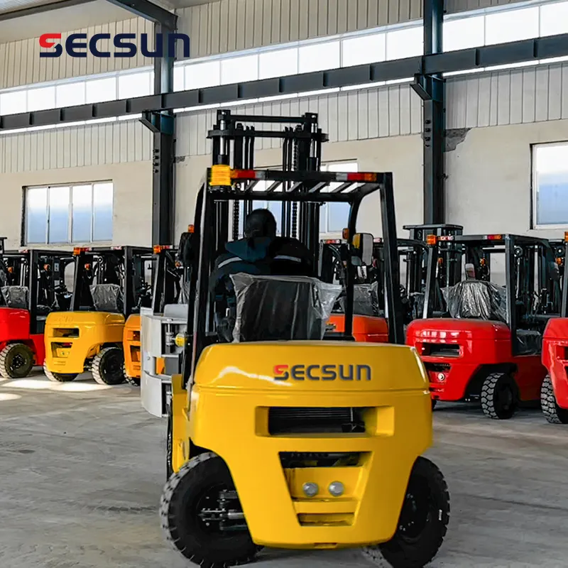 Secsun mini hydraulic forklift 2.5 ton 3 ton 3.5 ton 4ton diesel forklift with EPA engine