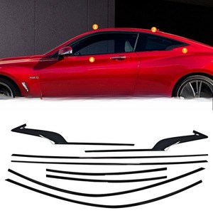 Bande décorative pour fenêtre de voiture, cadre de porte extérieur en acier inoxydable pour Infiniti Q60 2015-2022, Kit carrosserie, accessoires de voiture - Product Image 3