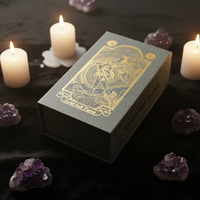 Créez votre propre jeu de tarot personnalisé, impression de jeu d'oracle personnalisé, 78 cartes, vente en gros, boîte cadeau