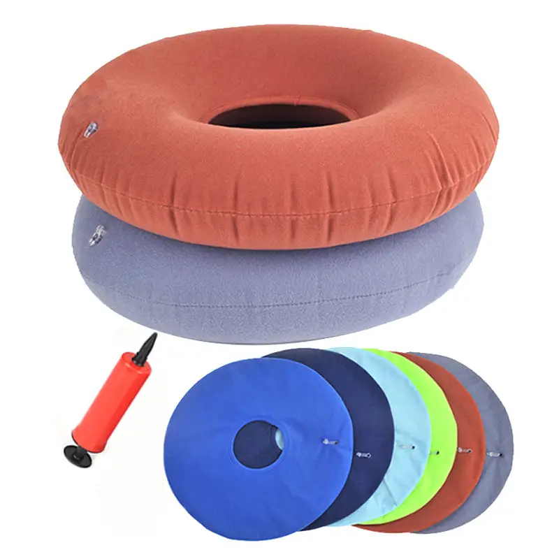 Aofeite Hot Selling Back Inflatable Donut Seat Air Cushion Orthopedic Ring Pillow For Hemorrhoid Pain