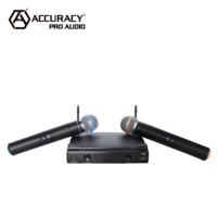Precisión Pro Audio EU-38 micrófono inalámbrico de mano profesional micrófono de conferencia portátil para escenario y Conferencia