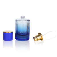 Vente flash - Flacons de parfum en verre de 30 ml et 50 ml, couleur noire dégradée unique, avec col à vis et vaporisateur, emballage en boîte cadeau