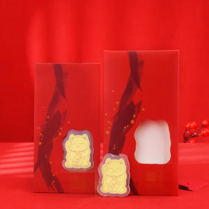 Glückskatze Handyaufkleber Glücksbringer Zehn Millionen Taels Goldfolien-Aufkleber Roter Umschlag Geschenk - Product Image 3