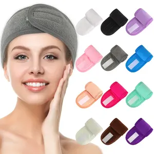 Atacado OEM Mulheres Colorido Cabelo Bandas Logotipo Personalizado Spa Facial Headband Cuidados Com A Pele Beauty Salon Headbands