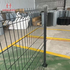 3D hàng rào an ninh cong hàn dây hàng rào lưới 3D cong hàn dây thép lưới Bảng điều chỉnh kim loại PVC hàng rào vườn - Product Image 3