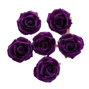 Cabezas de flores artificiales de 9cm para boda, arreglo de pared Floral DIY, decoración artesanal de rosas para eventos de fiesta - Product Image 5
