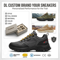 Bottes de randonnée basses personnalisées, imperméables, respirantes, en mesh, unisexes, avec semelle extérieure Vibram anti-vibrations et semelle intermédiaire EVA, chaussures de trekking