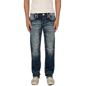 Jeans de Diseño de Lujo Personalizados para Hombre, Jeans de Moda Urbana con Bordado Estilo Hip Hop Y2K - Product Image 1