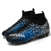 Chaussures de football AG en gros, prix d'usine, crampons en caoutchouc TPU antidérapants, multi-surfaces, pour hommes et jeunes, OEM, printemps, été, automne