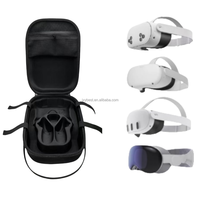 Casing perjalanan kustom cangkang keras EVA untuk Meta Quest 3S/Quest 3/Quest 2/Vision Pro VR casing pembawa konsol