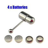 Anneaux vibrants colorés en acier inoxydable pour pénis et langue, piercing pour enfants, cadeau de mariage, fiançailles, Prince Albert orthodoxe