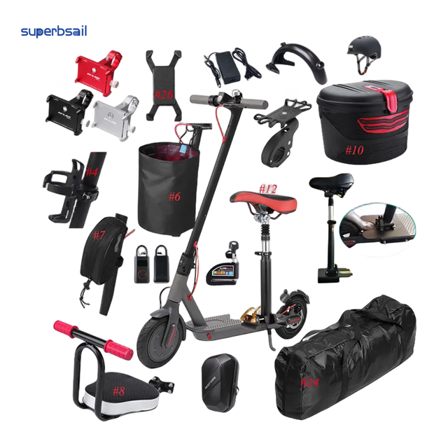 Superbsail Mijia M365 Mi 1S Pro 2 E Scooter Repair Parts Various Spare Accessories Including Kickstand Light Clasped Guard