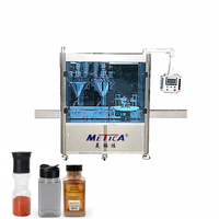 Food grade mono block auto hot pepper and paprika powder filling capping machine