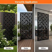 Paravents de jardin en métal découpés au laser, géométriques, modernes, mobiles et translucides pour usage intérieur et bureautique