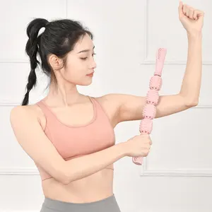 Alat pijat tongkat Roller otot Yoga, Tisu dalam peregangan dan relaksasi otot tubuh, alat pijat