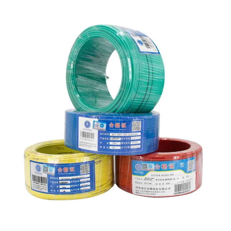 2.5mm 4mm 6mm 10mm 16mm PVC isolierte draht Electrical Flexible Wire und Cable Household Building Wire