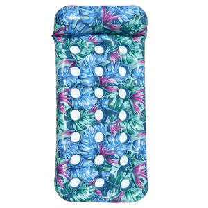 Flotador Inflable Individual para Adultos con Orificios en Forma de Hoja, Silla Flotante, Cama Flotante Individual, Material de PVC - Product Image 5