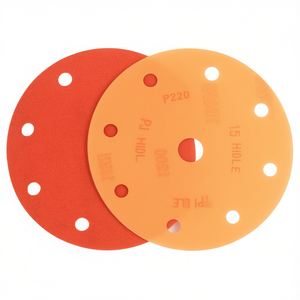 แผ่นขัดทราย 15 รู 220 กริต แบบฟิล์มเคลือบ สำหรับงานขัดไม้และโลหะ - Product Image 2