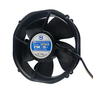 17 Years Own Factory Ventilator 20051 Metal Round Frame 12v 24v 48v Dc Brushless Industrial Ventilation Axial Cooling Fan 200mm