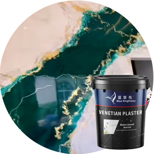 Enduit Vénitien Bleu Glaçon Personnalisé pour Salons de Beauté Haut de Gamme et SPAs – Texture Velours pour Murs d'Espaces de Détente Zen et Apaisants - Product Image 5
