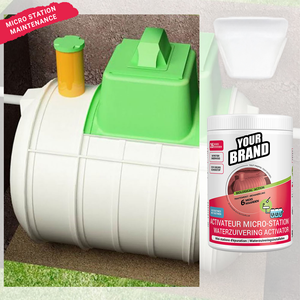 Microstation, Sistema Ecológico para la Prevención de Obstrucciones por Grasa y Olores, Polvo para Desatascar Tuberías, Solución para Aguas Residuales - Product Image 3