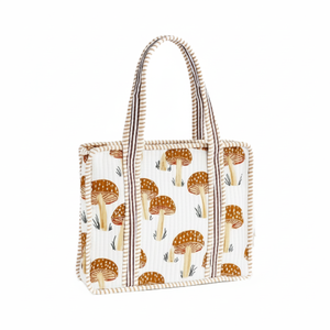 Handmade Cotton Quilted Bohemian Winter Fashion Lightweight Shoulder Tote <b>Bag</b> <b>for</b> <b>Women</b> Durable 300 GSM Fabric Vintage Printed - Product Image 1