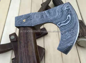 MS-Factory High Quality Damascus Steel <b>Axes</b> Multi-Purpose Use Different Color Wooden Handle Most Popular Design Custom OEM Logo - Product Image 5