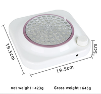 Collecteur de poussière pour ongles 48W 4500 tr/min à vitesse réglable pour salon, maison, manucure, poudre acrylique